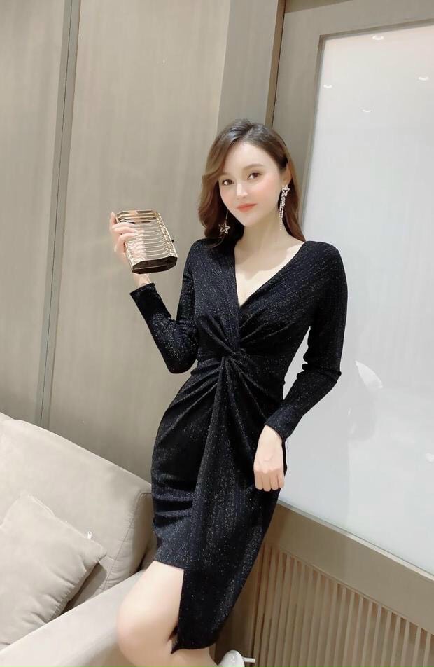 Đầm Body Chéo Ngực - HN934